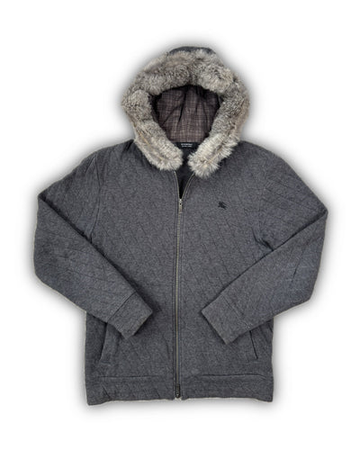 Burberry Black Label fur hoodie