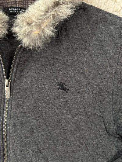 Burberry Black Label fur hoodie
