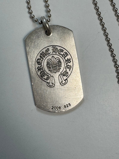 Chrome Hearts dog tag + 30’’ ball chain