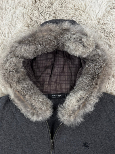 Burberry Black Label fur hoodie