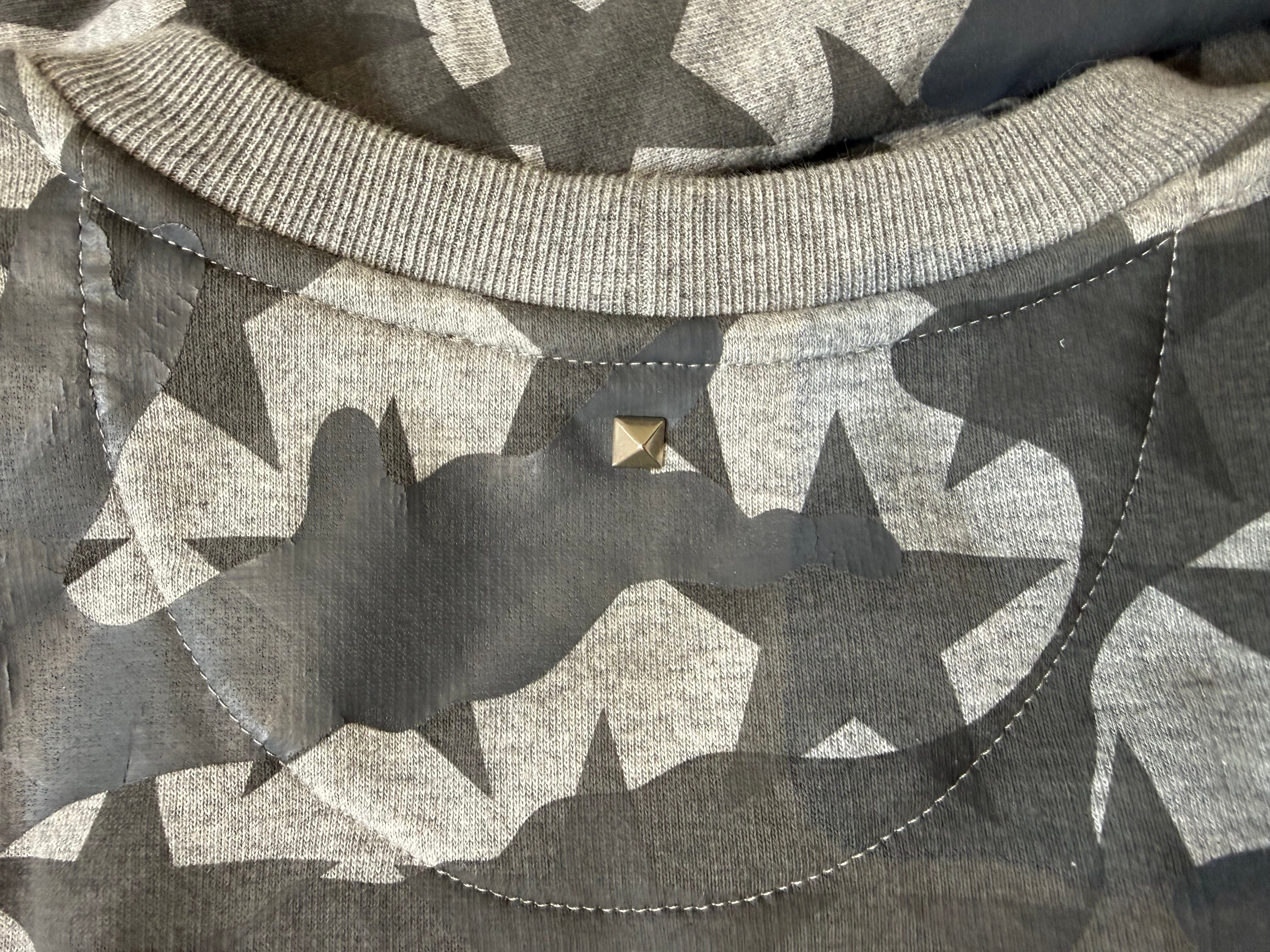 Valentino Camo Stars Print Jumper