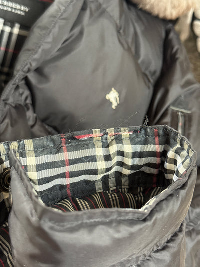 Burberry Black Label fur puffer