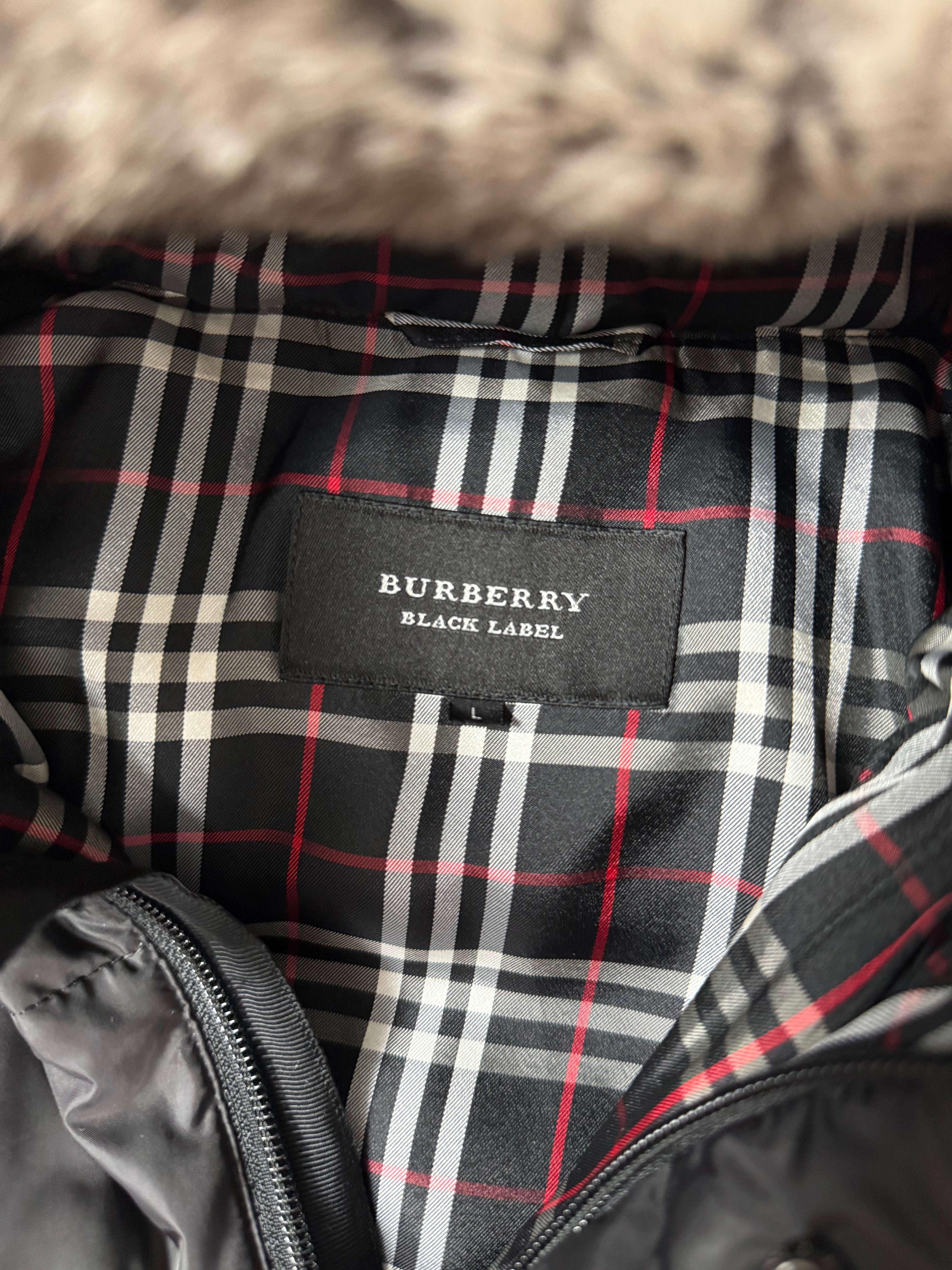 Burberry Black Label fur puffer