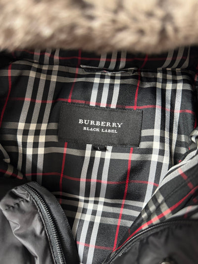 Burberry Black Label fur puffer