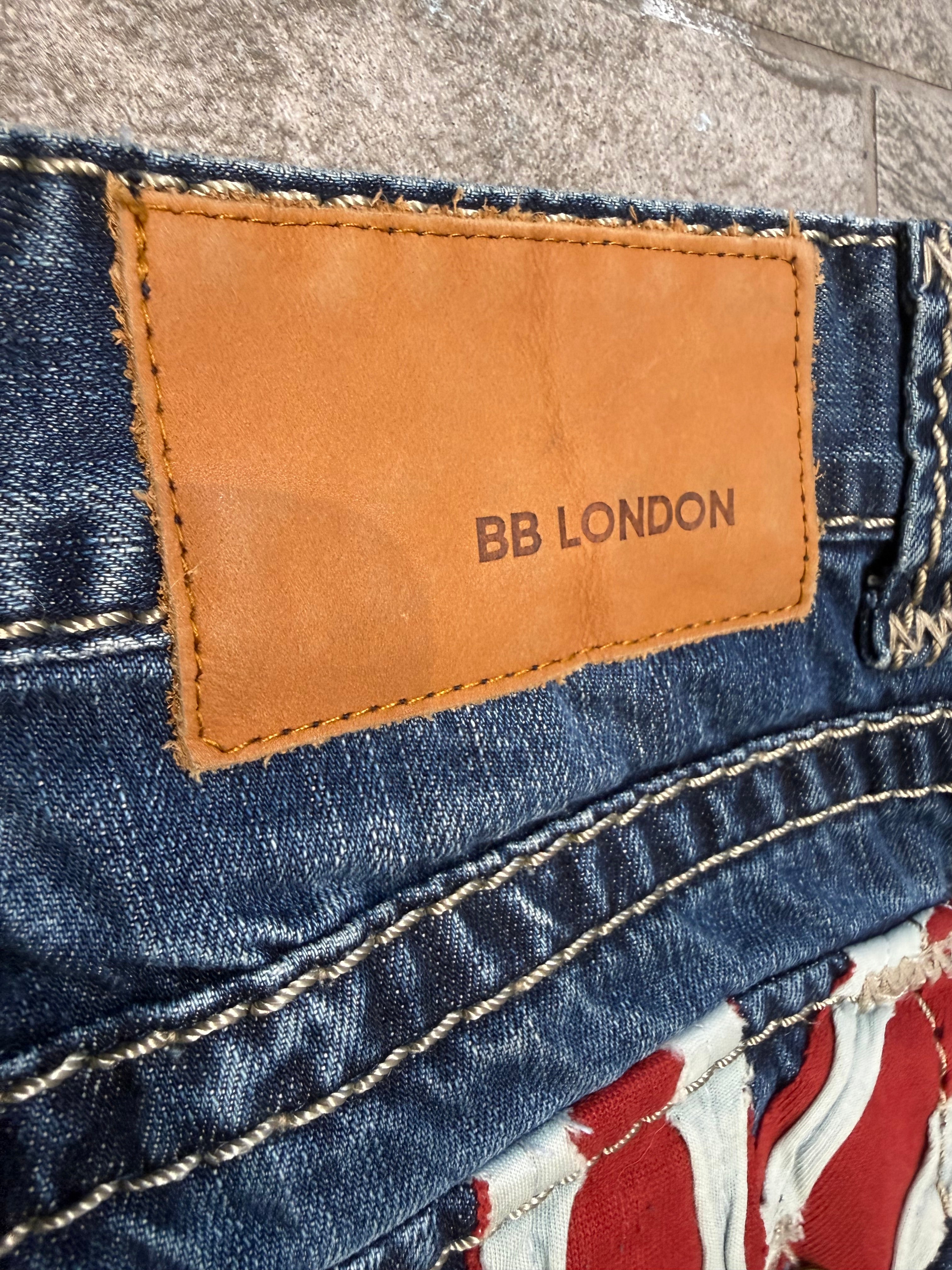 000’s BB London Union Jack Bootcut Jeans