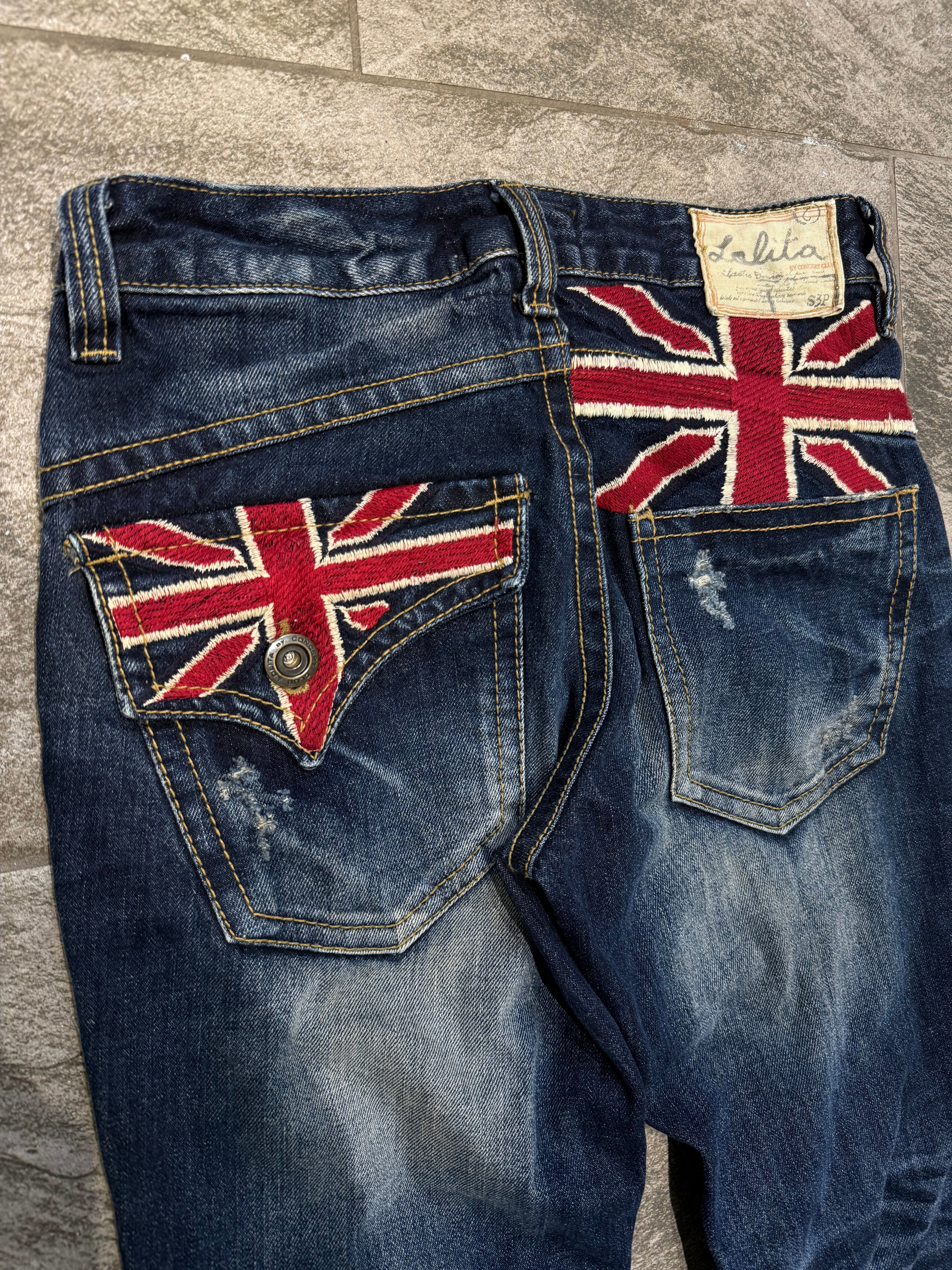 000’s Lolita Union Jack Jeans
