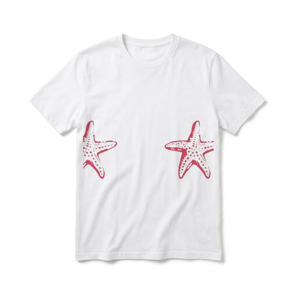 Red Starfish Baby Tee