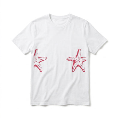 Red Starfish Baby Tee